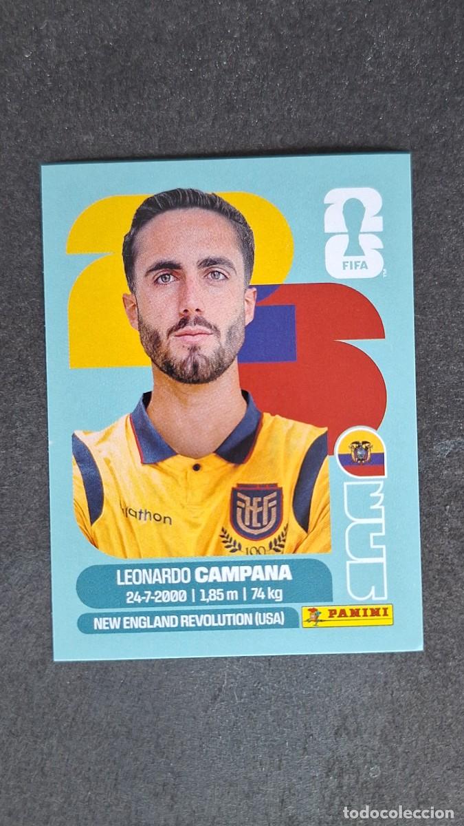 Cromos de F&uacute;tbol: L1 CAMPANA SELECCION ECUADOR 15 MUNDIAL FIFA WORLD CUP 2026 PANINI NUNCA PEGADO SIN PEGAR