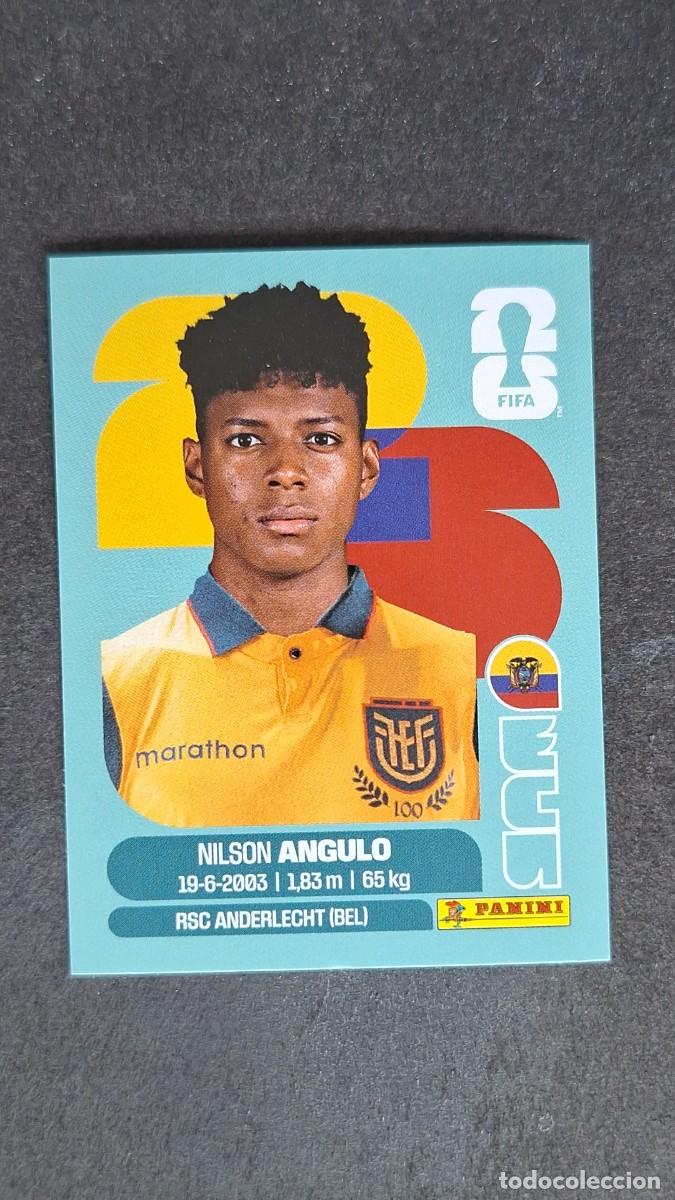 Cromos de F&uacute;tbol: L1 ANGULO SELECCION ECUADOR 17 MUNDIAL FIFA WORLD CUP 2026 PANINI NUNCA PEGADO SIN PEGAR