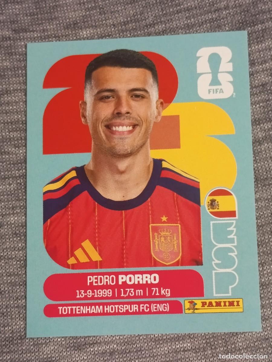 Cromos de F&uacute;tbol: PEDRO PORRO ESP 6 STICKER MUNDIAL 2026 PANINI FIFA WORLD CUP NUEVO