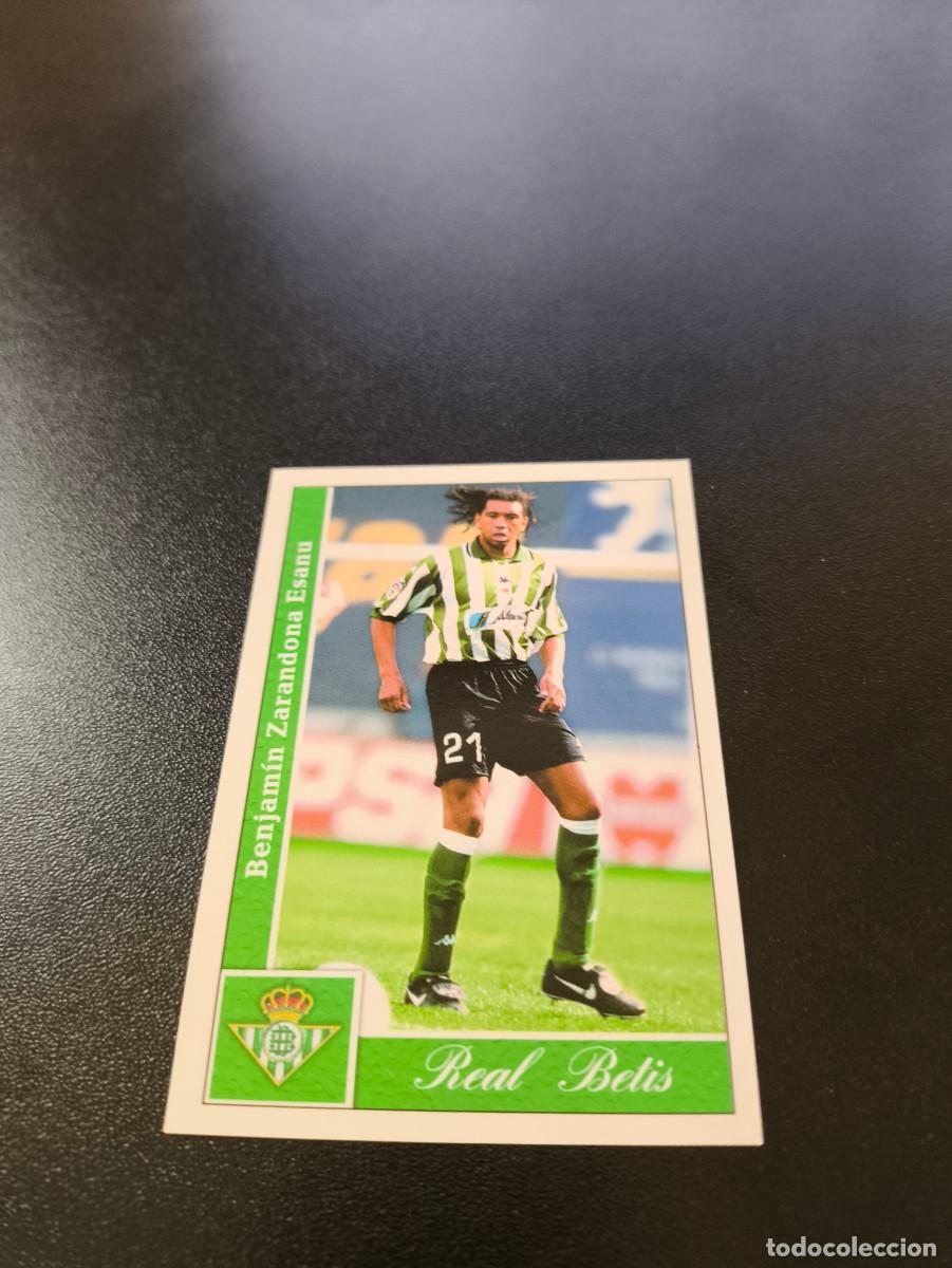 Cromos de F&uacute;tbol: 392 Benjamin REAL BETIS MUNDICROMO FICHAS LIGA 2001 2002 01 02 NO PANINI ESTE