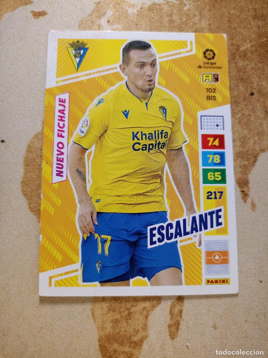 Cromos de F&uacute;tbol: # C&aacute;diz 102 bis ESCALANTE Adrenalyn 2022-23