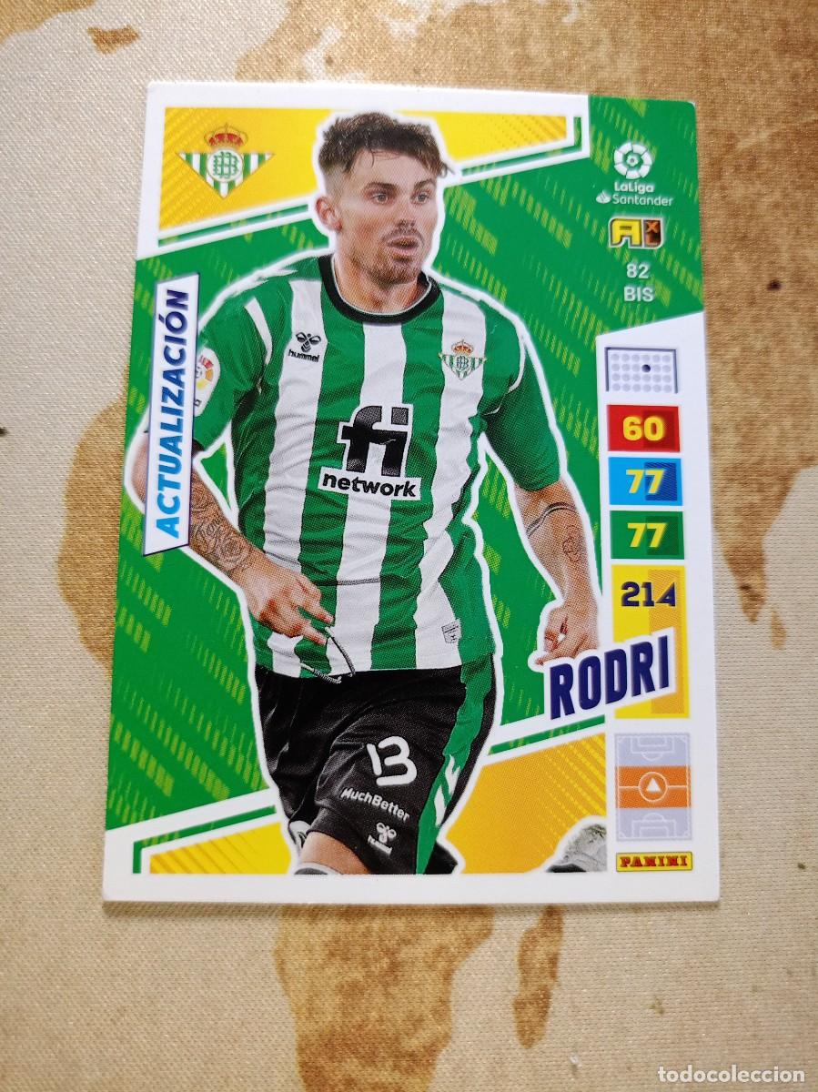 Cromos de F&uacute;tbol: # Betis 82 bis RODRI Adrenalyn 2022-23