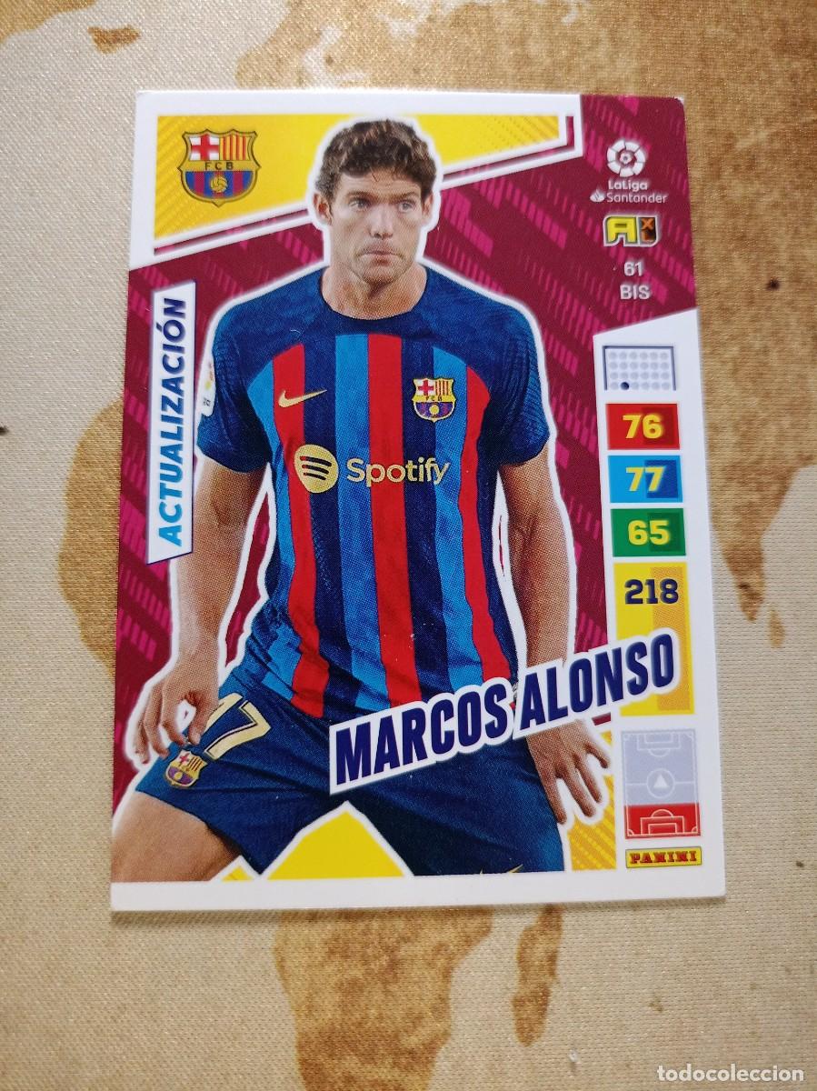 Cromos de F&uacute;tbol: # Barcelona 61 bis MARCOS ALONSO Adrenalyn 2022-23