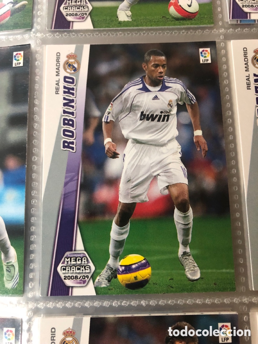 Cromos de F&uacute;tbol: Megacracks 2008 2009 robinho 158 real Madrid