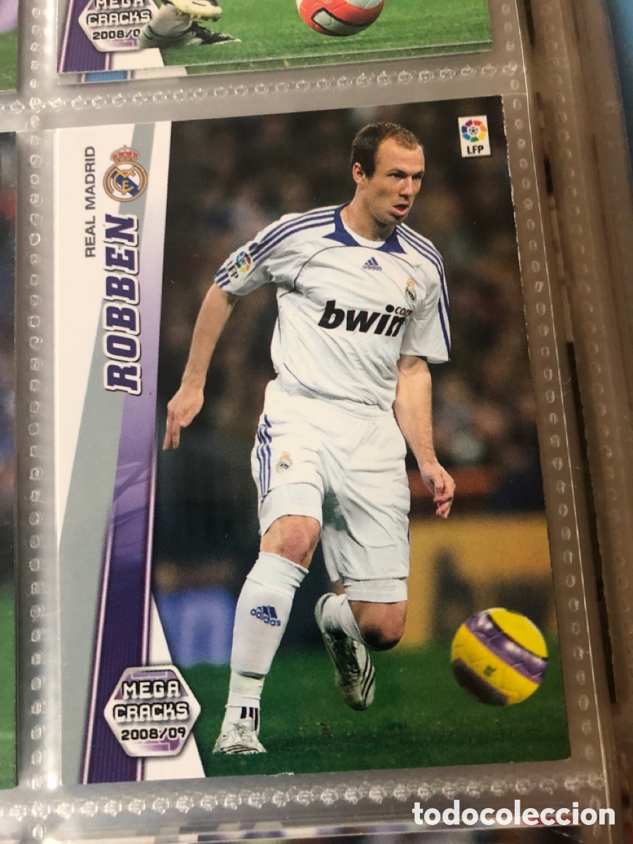 Cromos de F&uacute;tbol: Megacracks 2008 2009 robben 159 real Madrid