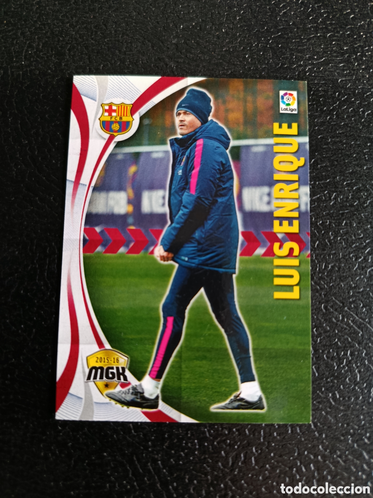 Cromos de F&uacute;tbol: CON ERROR 56 LUIS ENRIQUE (BARCELONA) PANINI MEGACRACKS 2015 2016 15 16