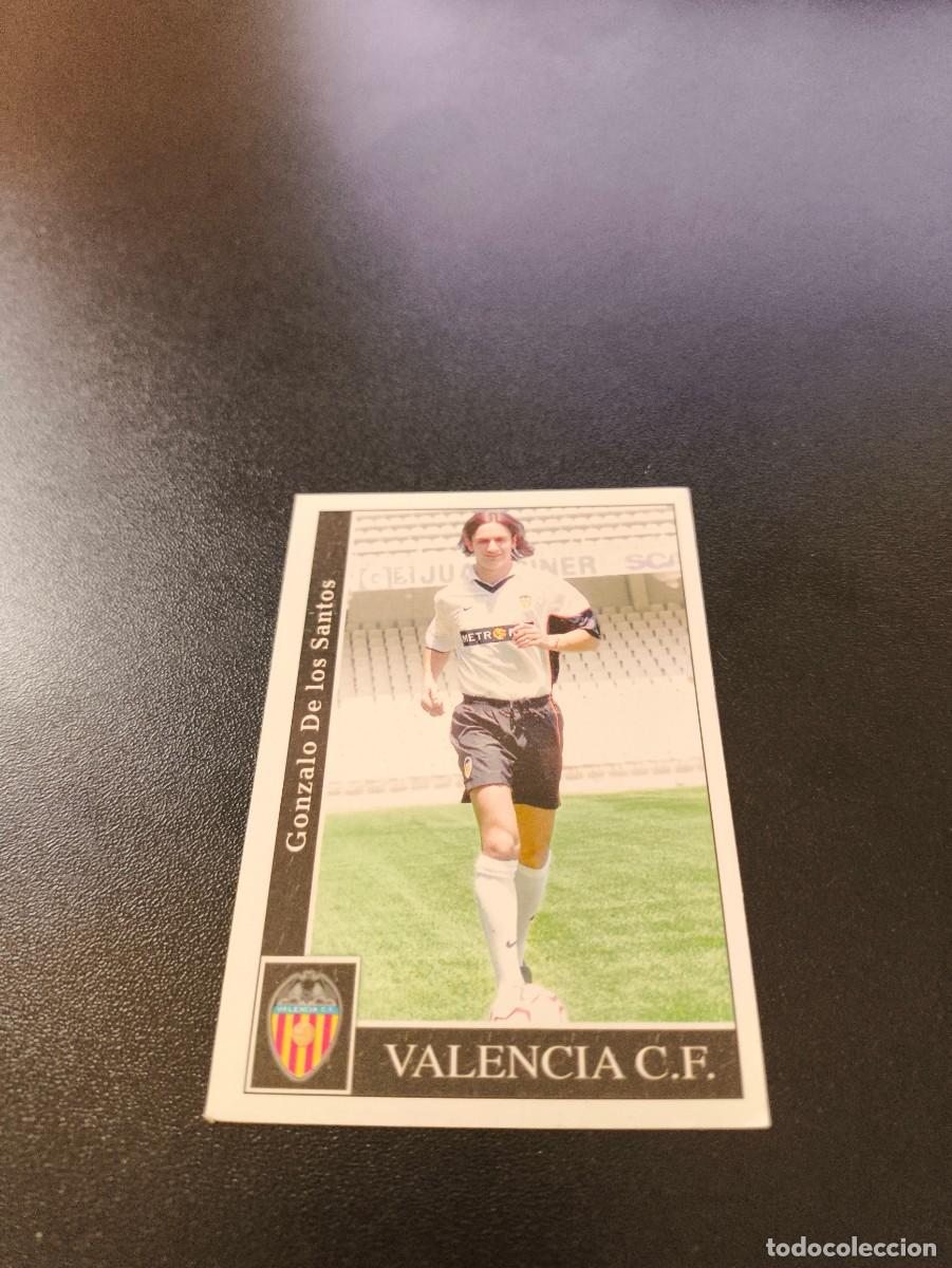 Cromos de f&uacute;tbol: 474 De Los Santos VALENCIA ULTIMA HORA UH MUNDICROMO FICHAS LIGA 2001 2002 01 02 NO PANINI ESTE