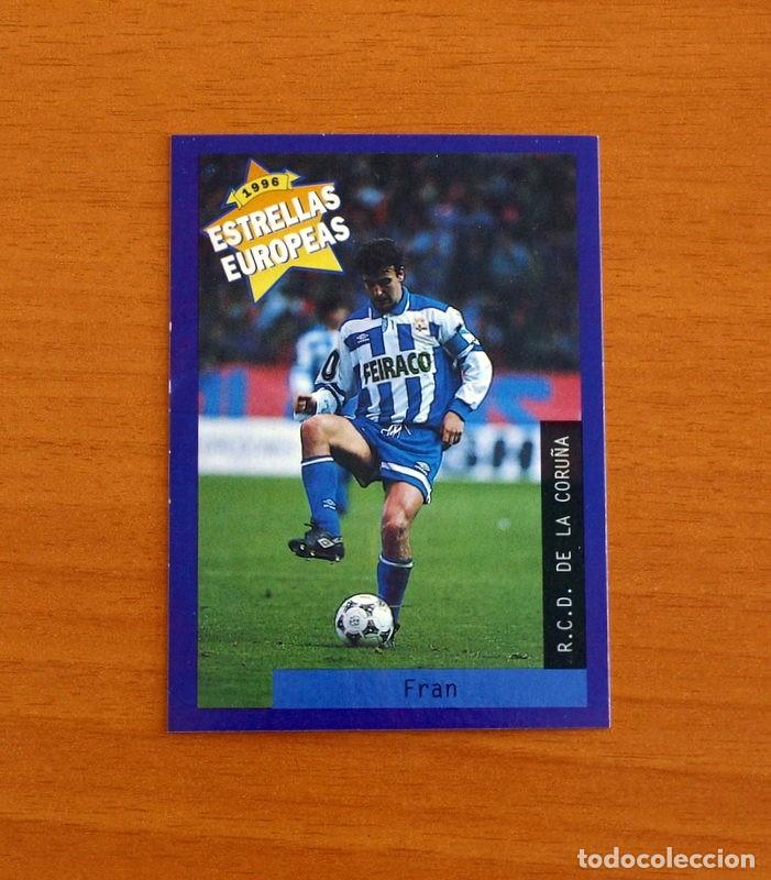Cromos de Futebol: Deportivo de la Coru&ntilde;a - N&ordm; 54 Francisco Gonz&aacute;lez Fran - Estrellas Europea Panini A&ntilde;o 1996