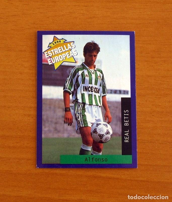 Fu&szlig;ball-Sticker: Real Betis - N&ordm; 57 Alfonso P&eacute;rez M&uacute;&ntilde;oz - Estrellas Europea Panini A&ntilde;o 1996