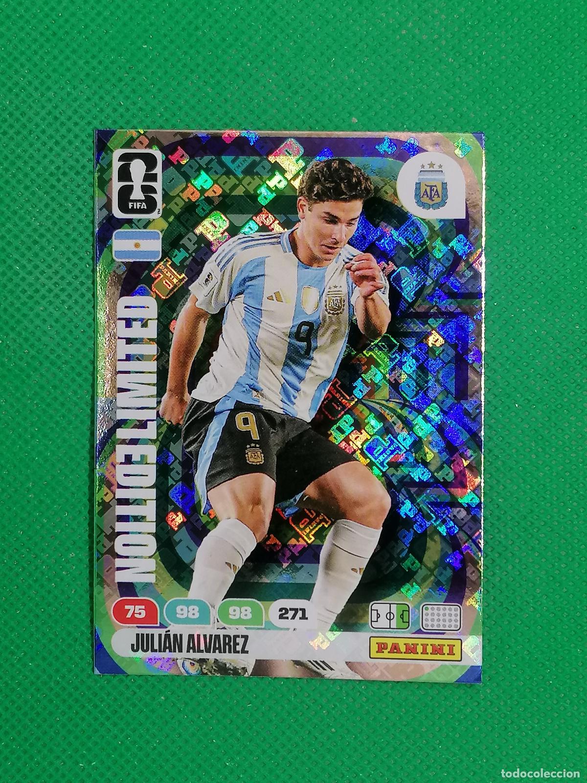 Figurine di Calcio: JULIAN ALVAREZ ARGENTINA LOGO LIMITED EDITION ⚽ PANINI ADRENALYN FIFA WORLD CUP 26 2026 ⚽