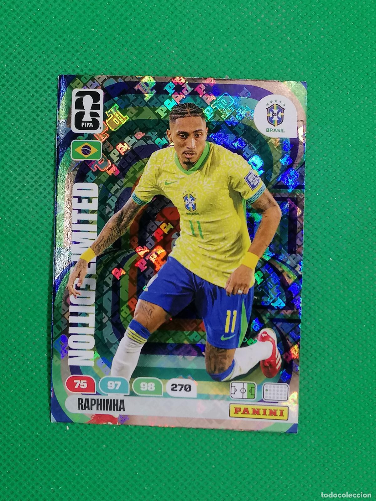 Figurine di Calcio: RAPHINHA BRASIL LOGO LIMITED EDITION ⚽ PANINI ADRENALYN FIFA WORLD CUP 26 2026 ⚽