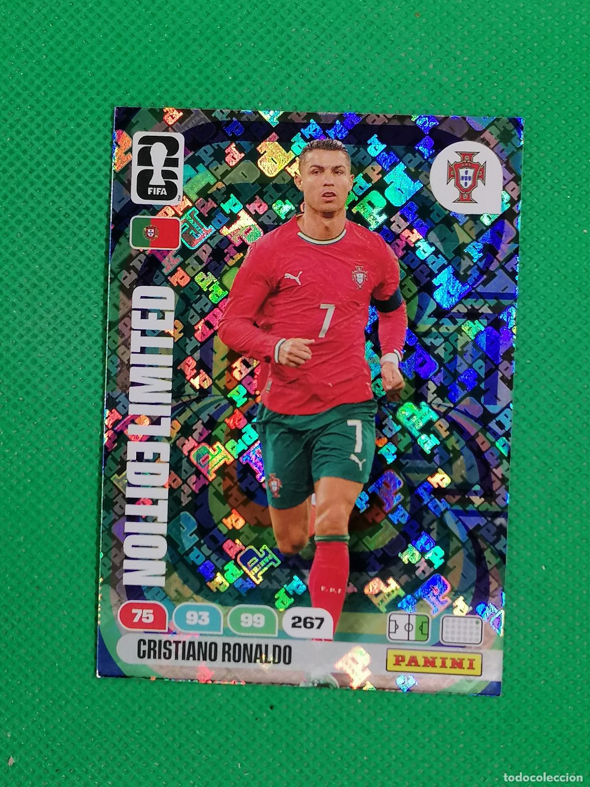 Figurine di Calcio: CRISTIANO RONALDO PORTUGAL LIMITED EDITION LOGO FOIL ⚽ PANINI ADRENALYN FIFA WORLD CUP 26 2026 ⚽