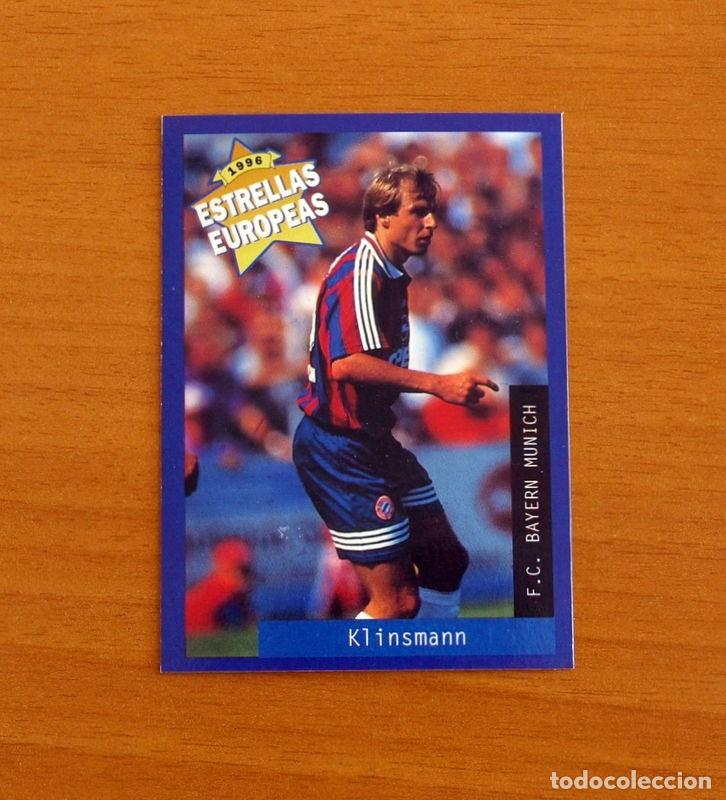 Cromos de F&uacute;tbol: F.C. Bayern Munich - N&ordm; 71 Jurgen Klinsmann - Estrellas Europea Panini A&ntilde;o 1996