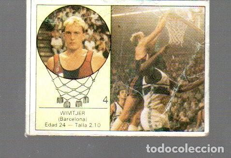 Fu&szlig;ball-Sticker: CROMOS DE Baloncesto Wimt jer del Barcelona n&ordm;4 publicidad letona No estuvo pegado