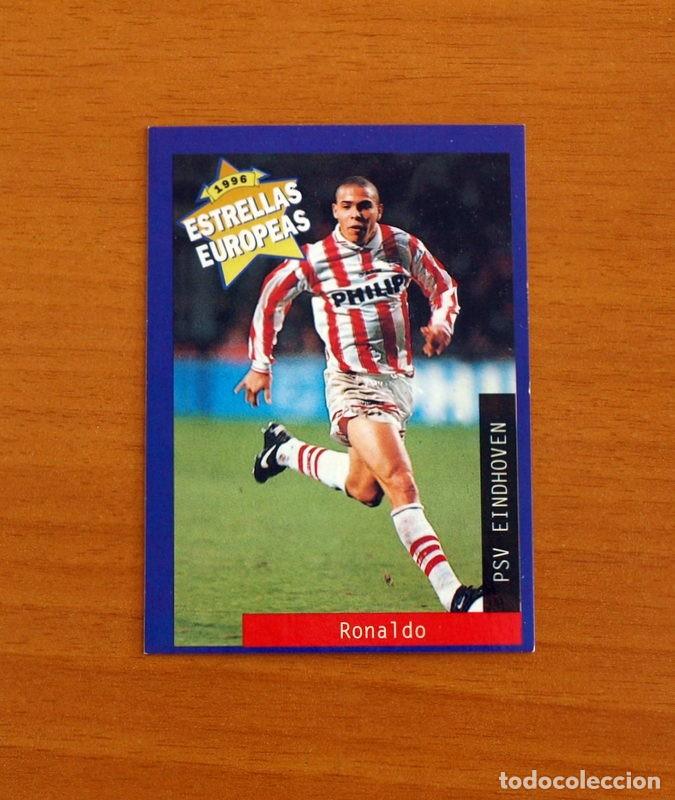 Fu&szlig;ball-Sticker: PSV Eindhoven - N&ordm; 80 Ronaldo Luis Naz&aacute;rio de Lima -Rookie- Estrellas Europea Panini A&ntilde;o 1996