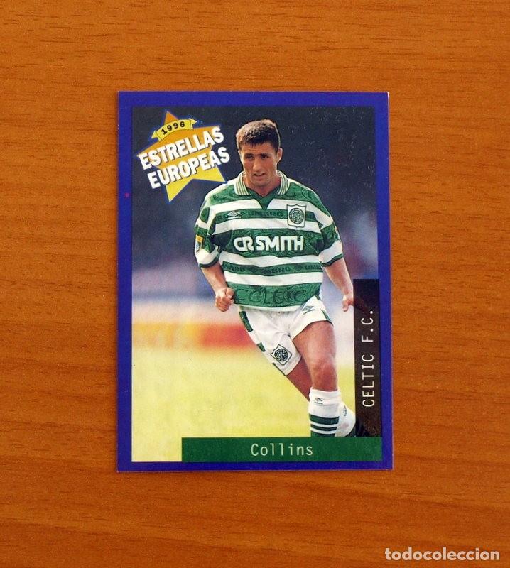 Cromos de F&uacute;tbol: Celtic F.C. - N&ordm; 85 John Angus Collins - Estrellas Europea Panini A&ntilde;o 1996