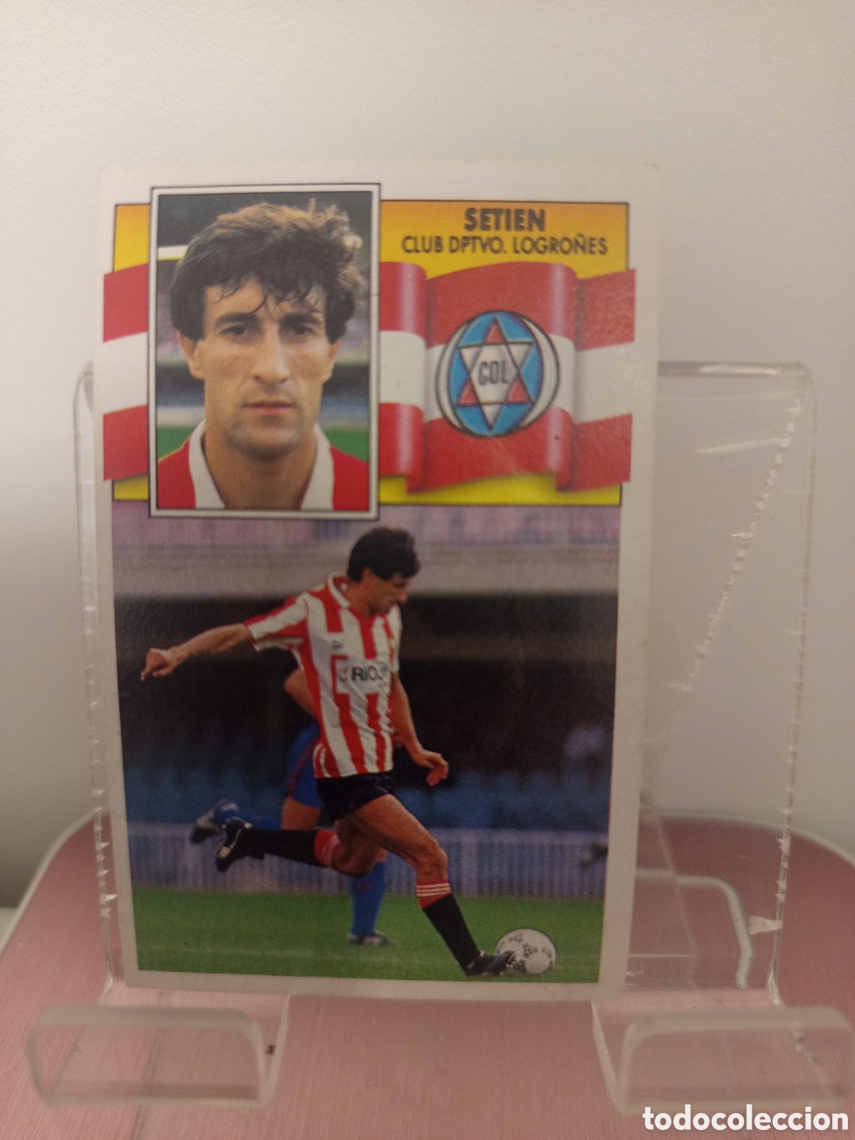 Cromos de F&uacute;tbol: ❇️ CROMO ⚽ SETIEN LOGRO&Ntilde;&Eacute;S LIGA 90 91 1990 1991 ESTE DESPEGADO ❇️
