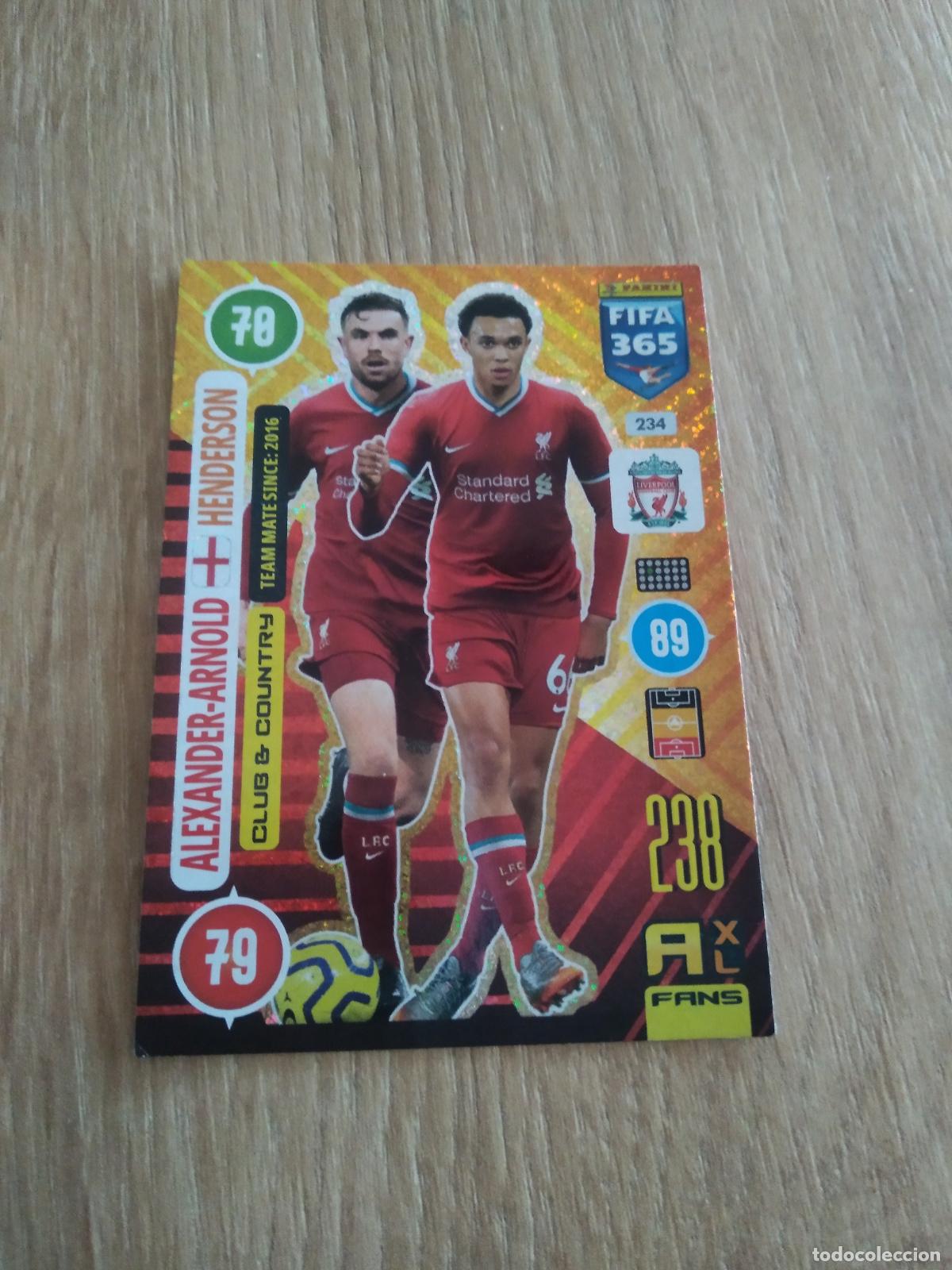 Cromos de F&uacute;tbol: 234 ALEXANDER-ARNOLD HENDERSON LIVERPOOL CROMO FUTBOL PANINI ADRENALYN 20-21 FIFA 365 2020-2021