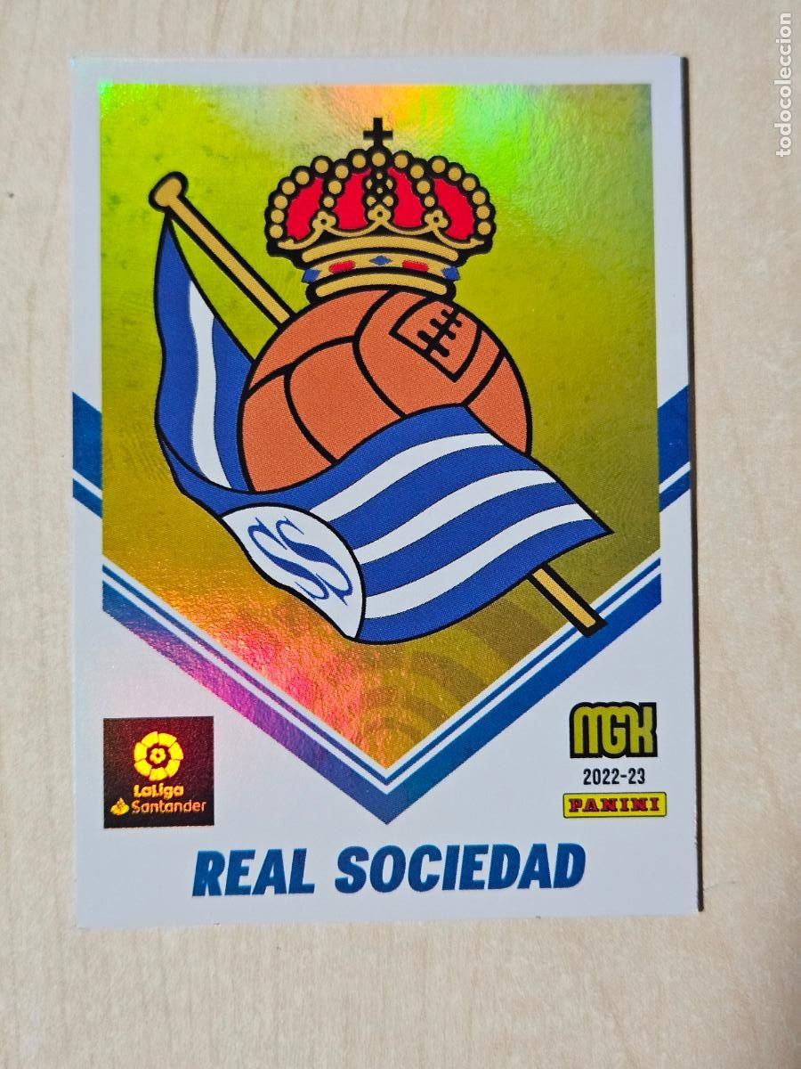Cromos de F&uacute;tbol: CROMO N&ordm; 280 ESCUDO - MEGACRACKS 2022 23 - REAL SOCIEDAD
