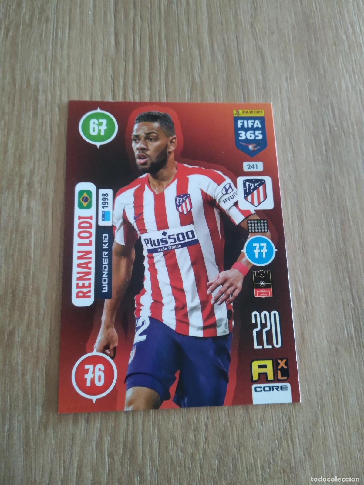 Fu&szlig;ball-Sticker: 241 RENAN LODI ATLETICO DE MADRID CROMO FUTBOL PANINI ADRENALYN 20-21 FIFA 365 2020-2021