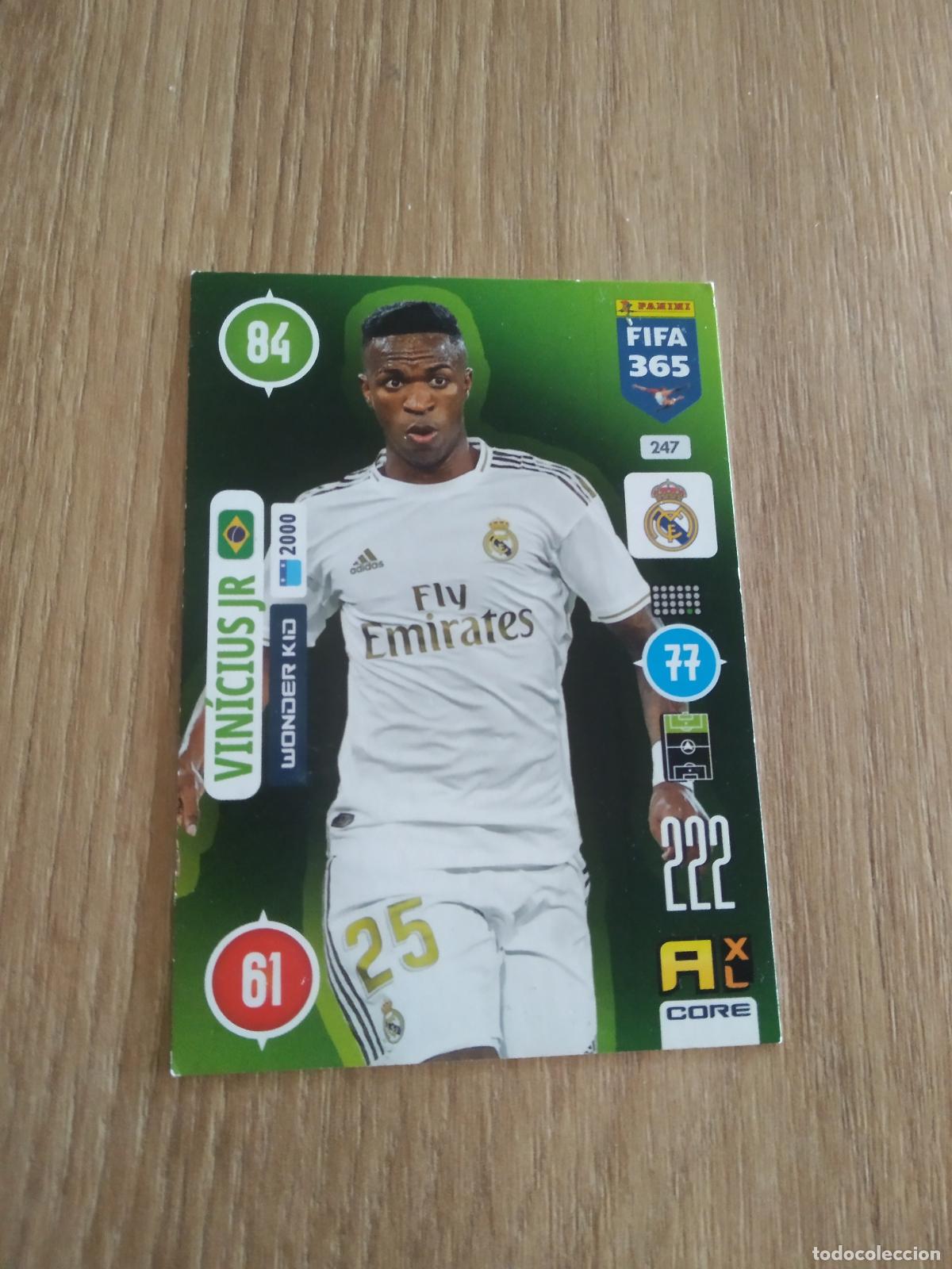 Cromos de F&uacute;tbol: 247 VINICIUS REAL MADRID CROMO FUTBOL PANINI ADRENALYN 20-21 FIFA 365 2020-2021
