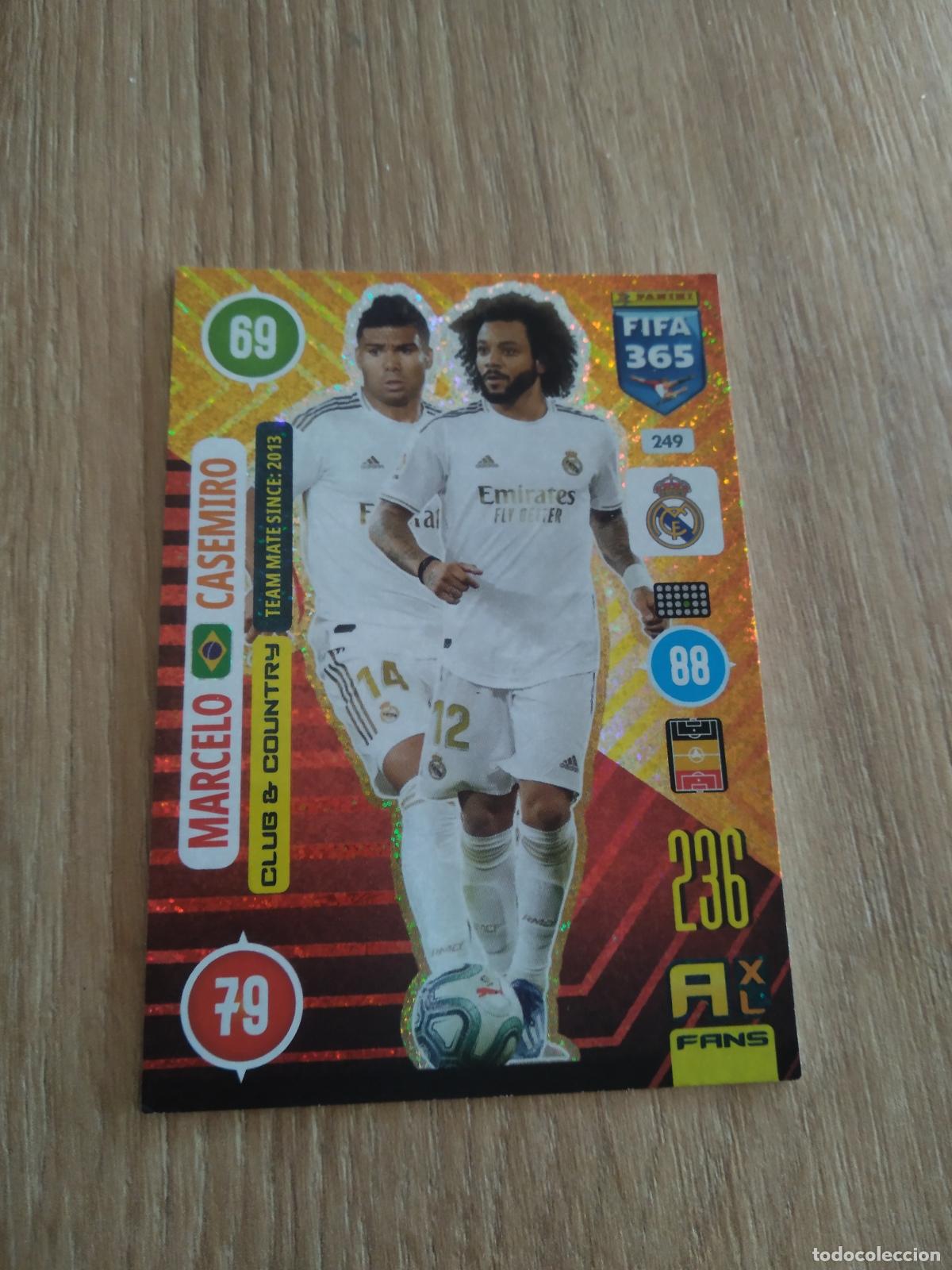 Cromos de F&uacute;tbol: 249 MARCELO CASEMIRO REAL MADRID CROMO FUTBOL PANINI ADRENALYN 20-21 FIFA 365 2020-2021