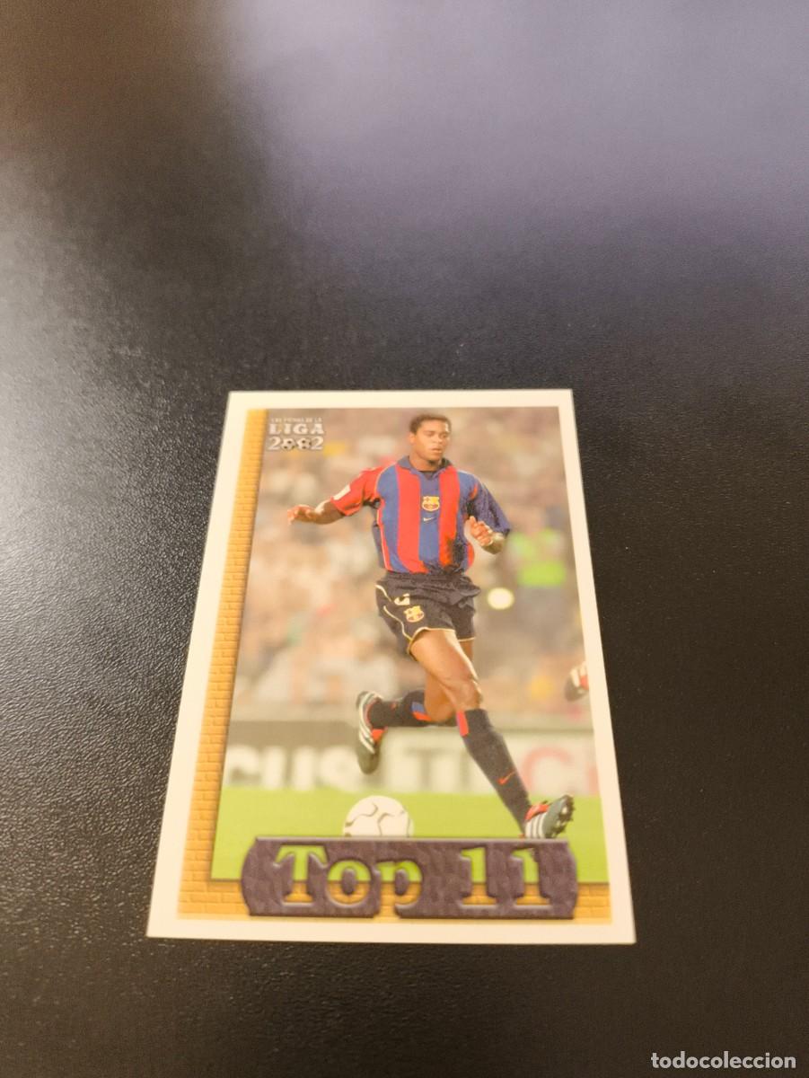 Fu&szlig;ball-Sticker: 591 Kluivert BARCELONA TOP 11 MUNDICROMO FICHAS LIGA 2001 2002 01 02 NO PANINI ESTE