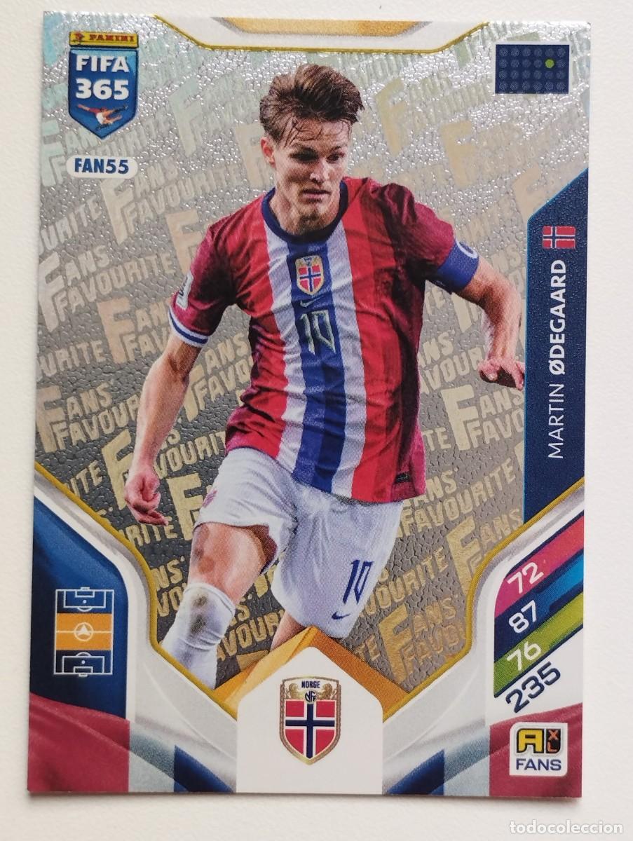 Fu&szlig;ball-Sticker: CROMO CARD ADRENALYN FIFA 365 2025 2026 25 26 FANS FAVOURITE FAN55 FAN 55 ODEGAARD NORUEGA