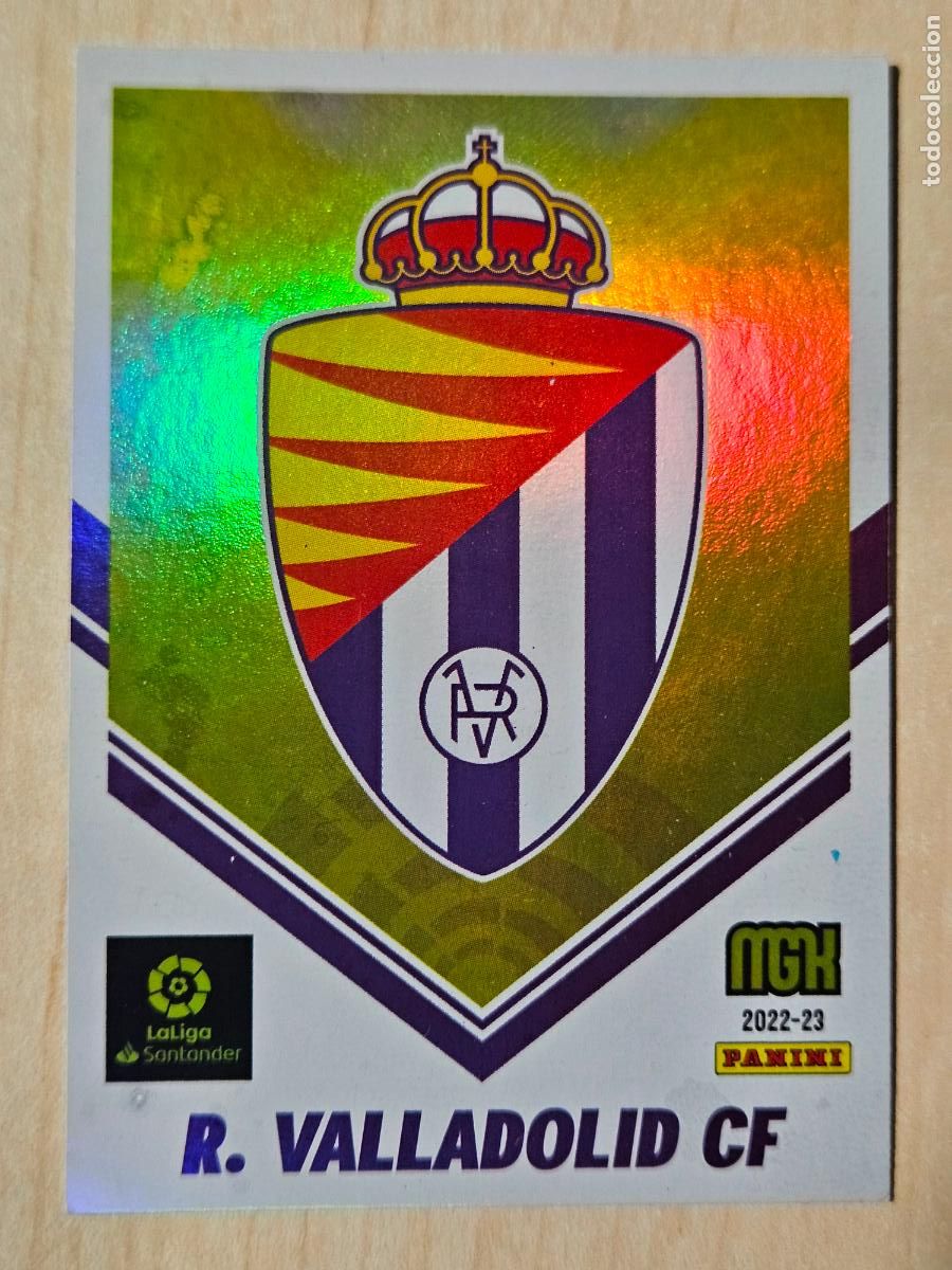 Fu&szlig;ball-Sticker: CROMO N&ordm; 334 ESCUDO - MEGACRACKS 2022 23 - REAL VALLADOLID