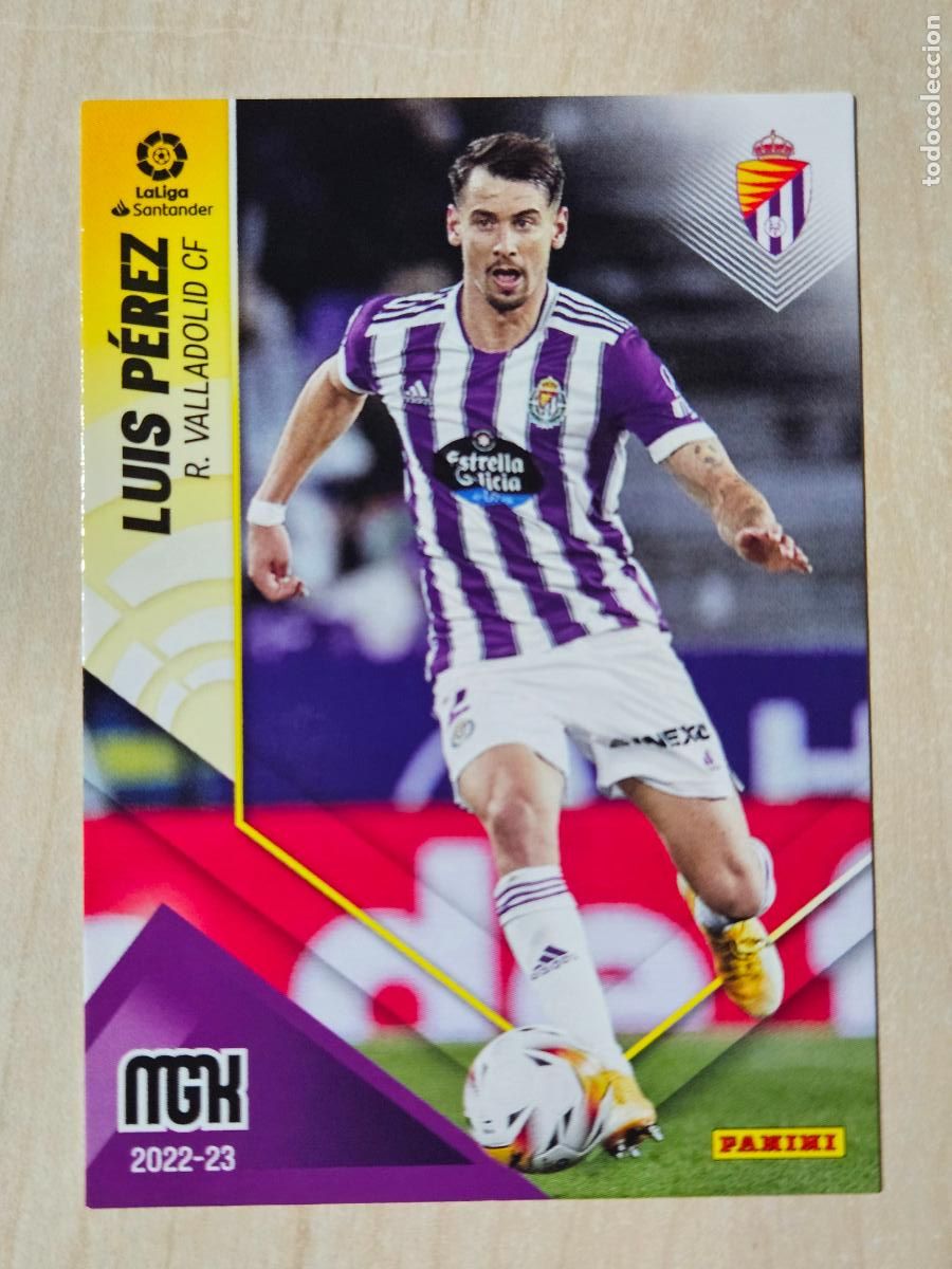Cromos de F&uacute;tbol: CROMO N&ordm; 337 LUIS PEREZ - MEGACRACKS 2022 23 - REAL VALLADOLID