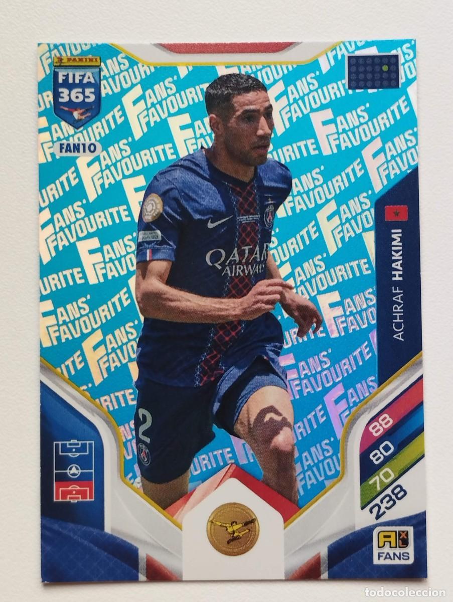 Cromos de F&uacute;tbol: CROMO CARD ADRENALYN FIFA 365 2025 2026 25 26 FANS FAVOURITE BLUE AZUL FAN10 FAN 10 HAKIMI PSG