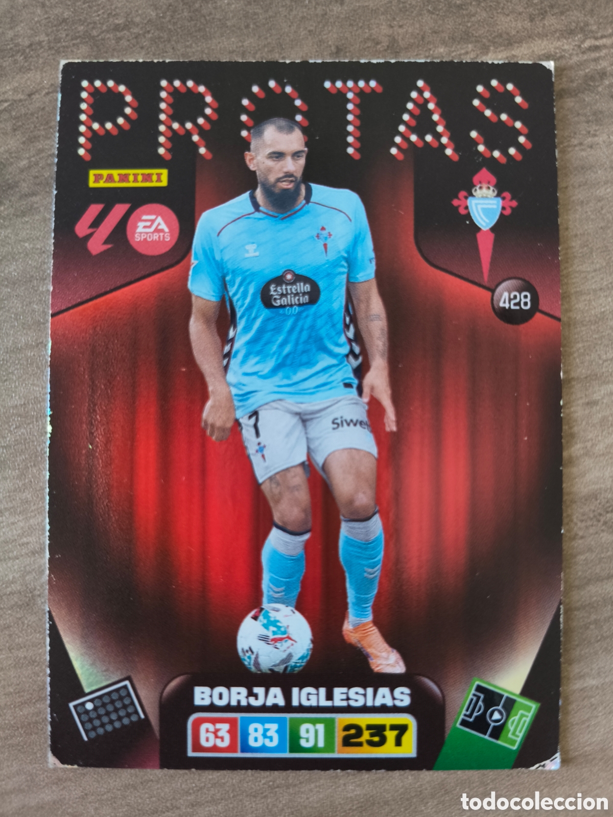 Cromos de F&uacute;tbol: Protas 428 Celta Borja Iglesias Adrenalyn XL Liga 25 26