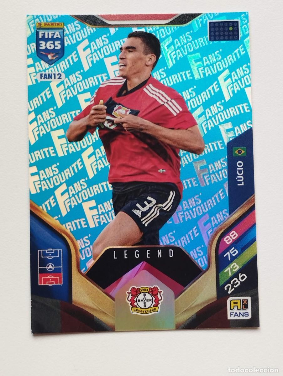 Cromos de F&uacute;tbol: CROMO CARD ADRENALYN FIFA 365 2025 2026 25 26 FANS FAVOURITE BLUE AZUL FAN10 LUCIO BAYER LEVERKUSEN