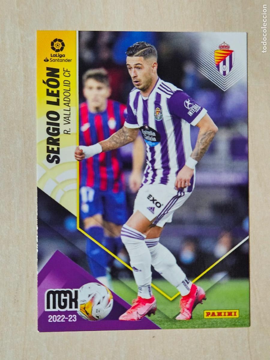 Cromos de F&uacute;tbol: CROMO N&ordm; 350 SERGIO LEON - MEGACRACKS 2022 23 - REAL VALLADOLID