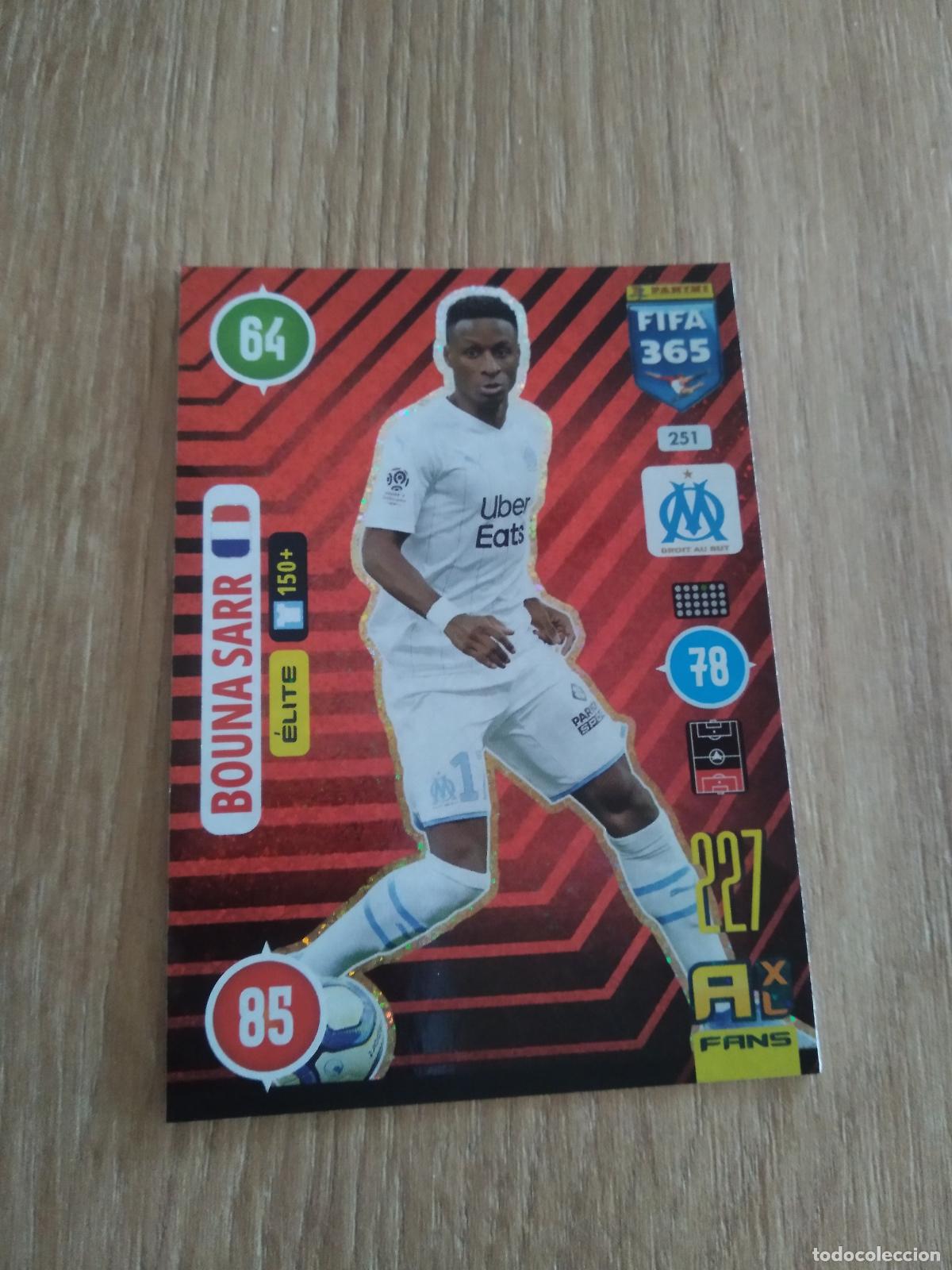 Cromos de F&uacute;tbol: 251 BOUNA SARR OLYMPIQUE MARSELLA CROMO FUTBOL PANINI ADRENALYN 20-21 FIFA 365 2020-2021