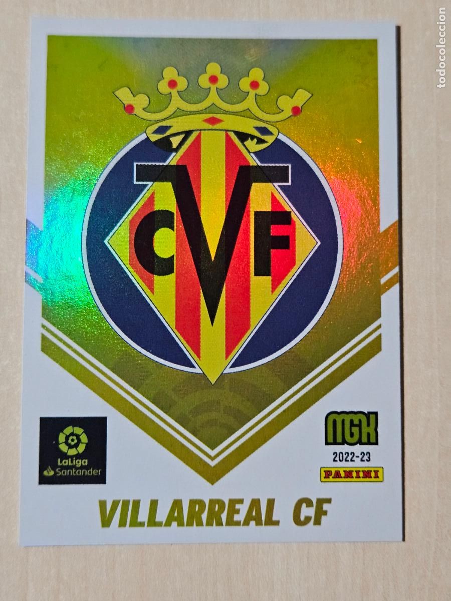 Cromos de F&uacute;tbol: CROMO N&ordm; 352 ESCUDO - MEGACRACKS 2022 23 - VILLARREAL