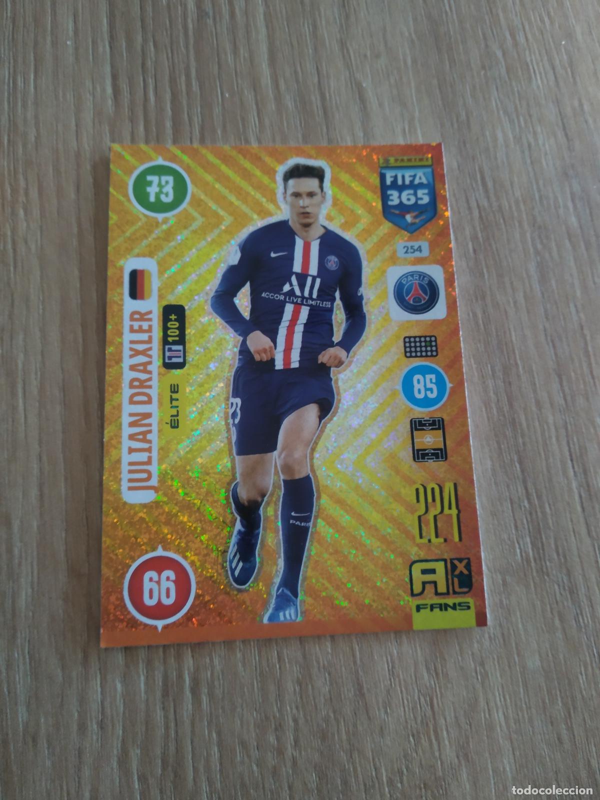 Cromos de F&uacute;tbol: 254 DRAXLER PARIS SAINT GERMAIN CROMO FUTBOL PANINI ADRENALYN 20-21 FIFA 365 2020-2021