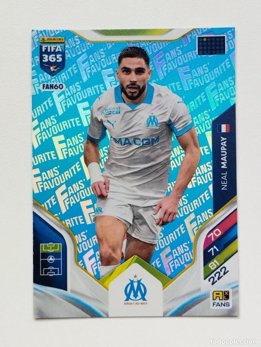 Cromos de F&uacute;tbol: CROMO CARD ADRENALYN FIFA 365 2025 2026 25 26 FANS FAVOURITE BLUE AZUL FAN60 FAN 60 MAUPAY OLIMPIQUE