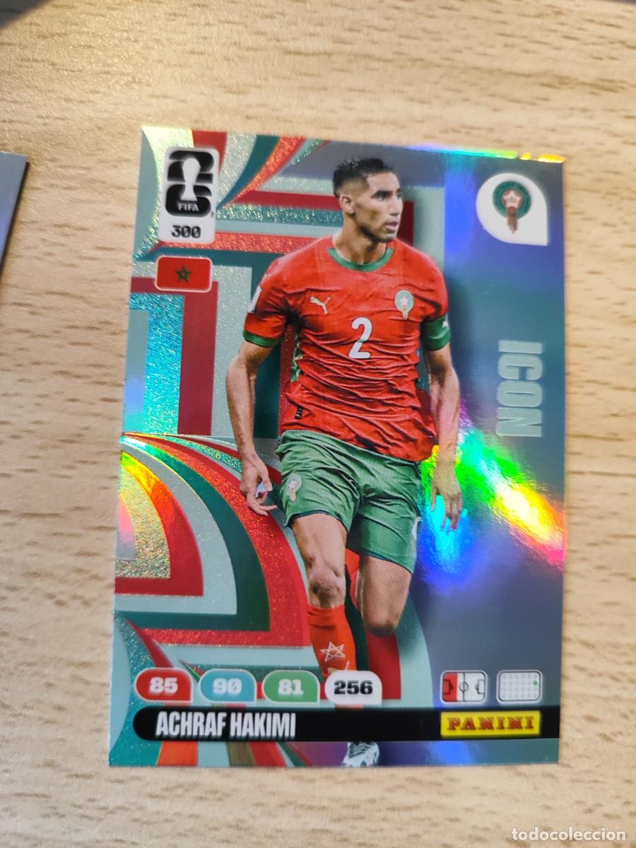 Cromos de F&uacute;tbol: 300 WORLD CUP 2026 ACHRAF HAKIMI MARRUECOS ICON ADRENALYN MUNDIAL PANINI 26