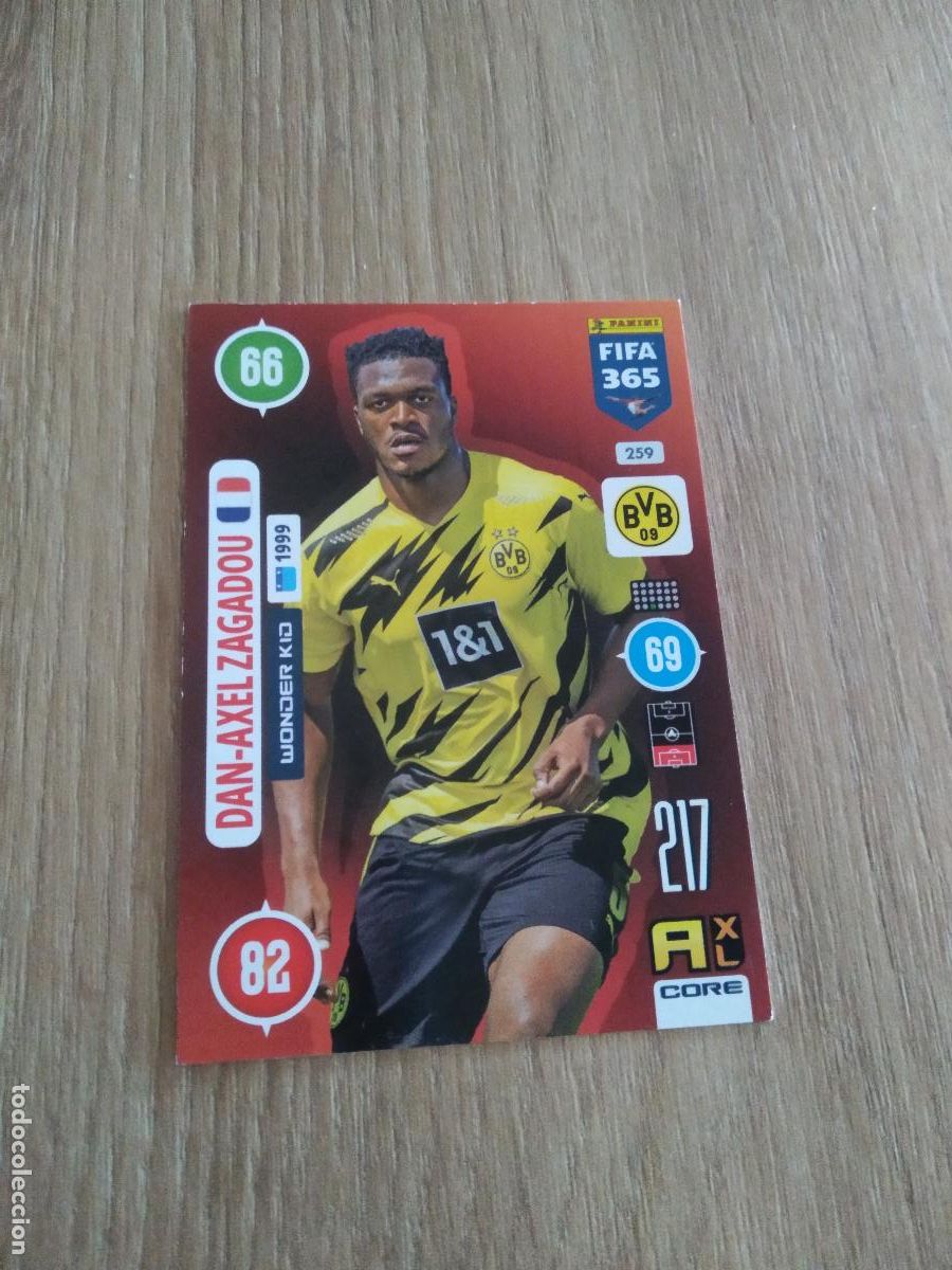 Cromos de F&uacute;tbol: 259 DAN-AXEL ZAGADOU BORUSSIA DORTMUND CROMO FUTBOL PANINI ADRENALYN 20-21 FIFA 365 2020-2021