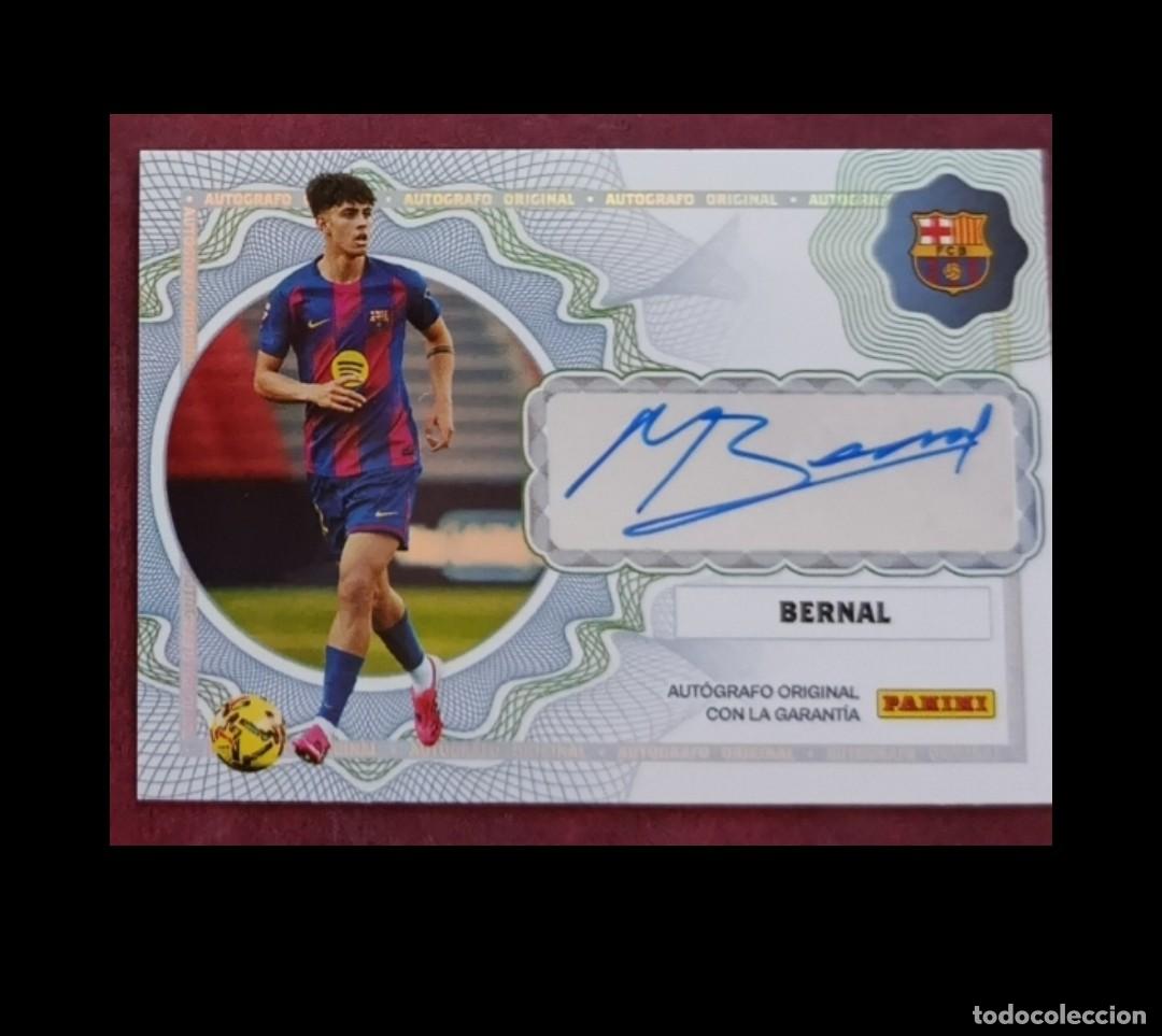Cromos de F&uacute;tbol: Firmada Marc Bernal Panini Club FC Barcelona Panini