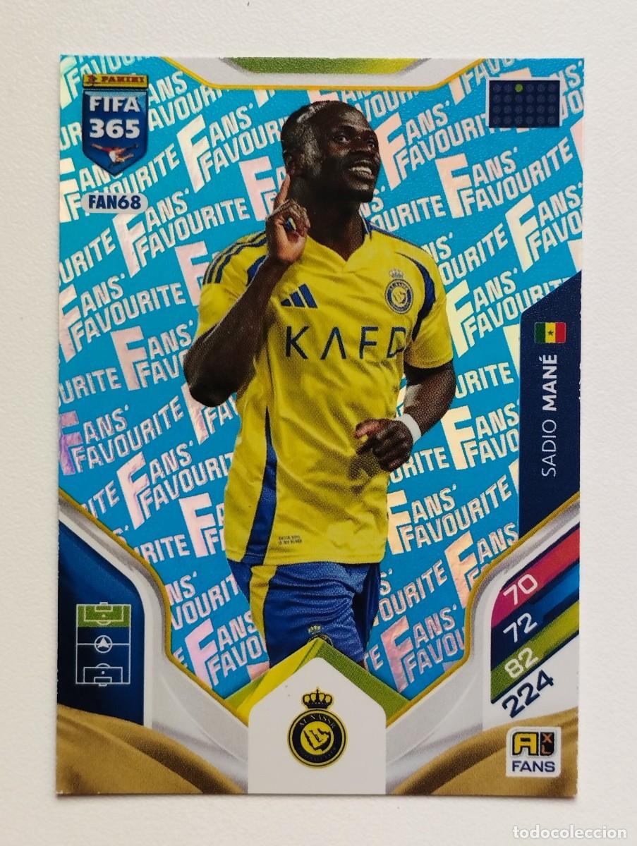 Football Stickers: CROMO CARD ADRENALYN FIFA 365 2025 2026 25 26 FANS FAVOURITE BLUE AZUL FAN68 SADIO MANE AL NASSR