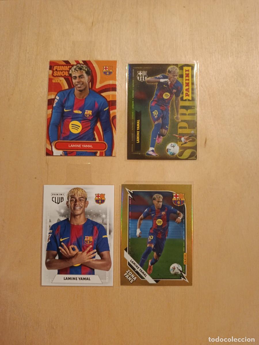 Cromos de F&uacute;tbol: Lote cartas Lamine Yamal Supreme Panini club