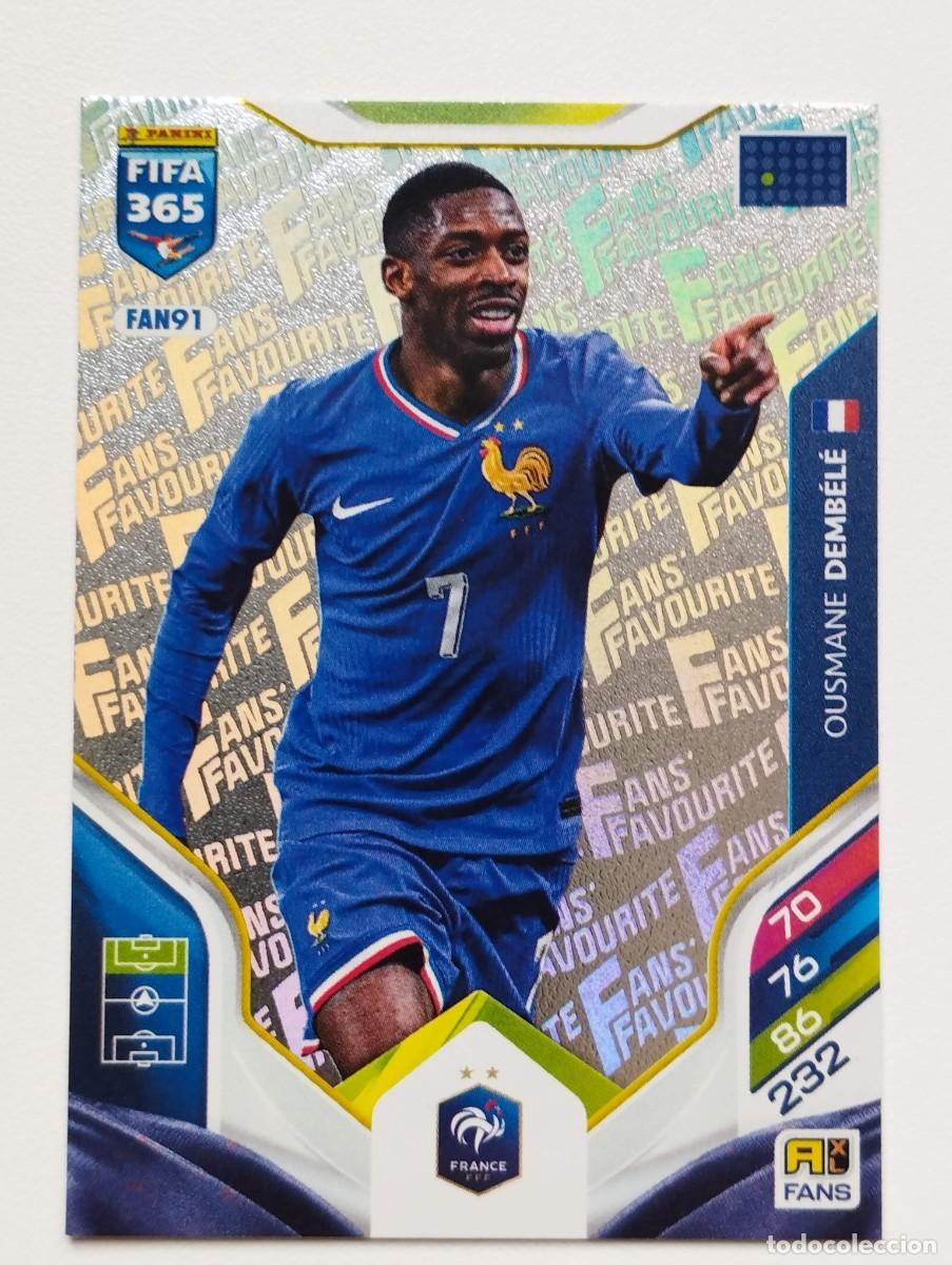Football Stickers: CROMO CARD ADRENALYN FIFA 365 2025 2026 25 26 FANS FAVOURITE FAN91 FAN 91 OUSMANE DEMBELE FRANCIA