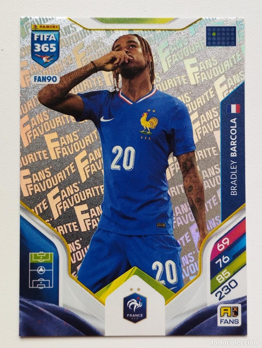 Football Stickers: CROMO CARD ADRENALYN FIFA 365 2025 2026 25 26 FANS FAVOURITE FAN90 FAN 90 BARCOLA FRANCIA