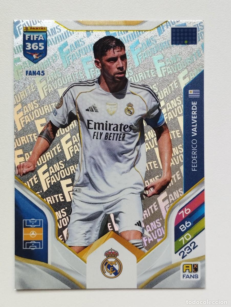 Cromos de F&uacute;tbol: CROMO CARD ADRENALYN FIFA 365 2025 2026 25 26 FANS FAVOURITE FAN45 FAN 45 VALVERDE REAL MADRID