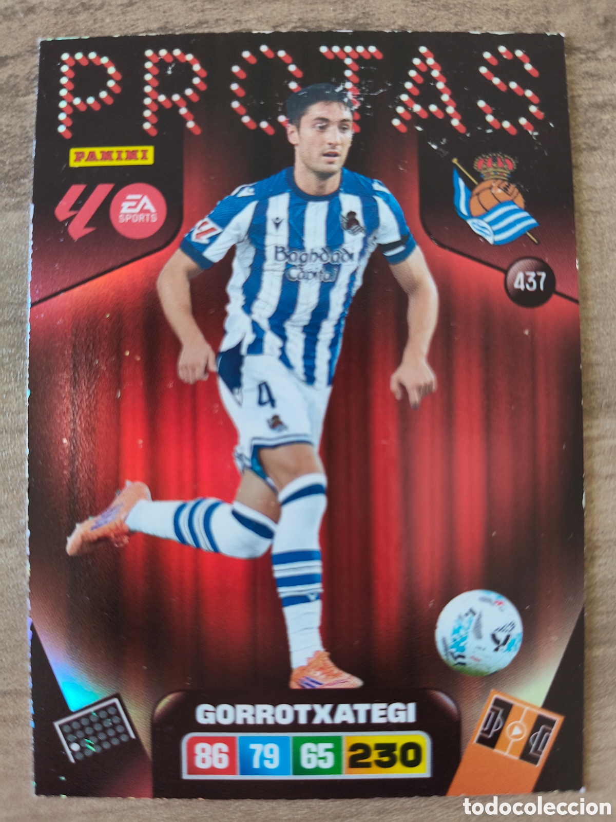 Cromos de F&uacute;tbol: Protas 437 Real Sociedad Gorrotxategui Adrenalyn XL Liga 25 26