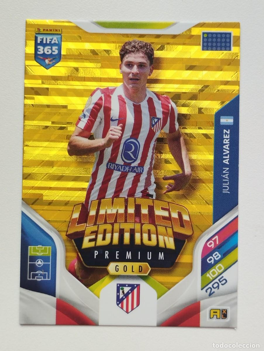 Cromos de F&uacute;tbol: CROMO CARD ADRENALYN FIFA 365 2025 2026 25 26 PREMIUM GOLD LIMITED EDITION JULIAN ALVAREZ ATLETICO