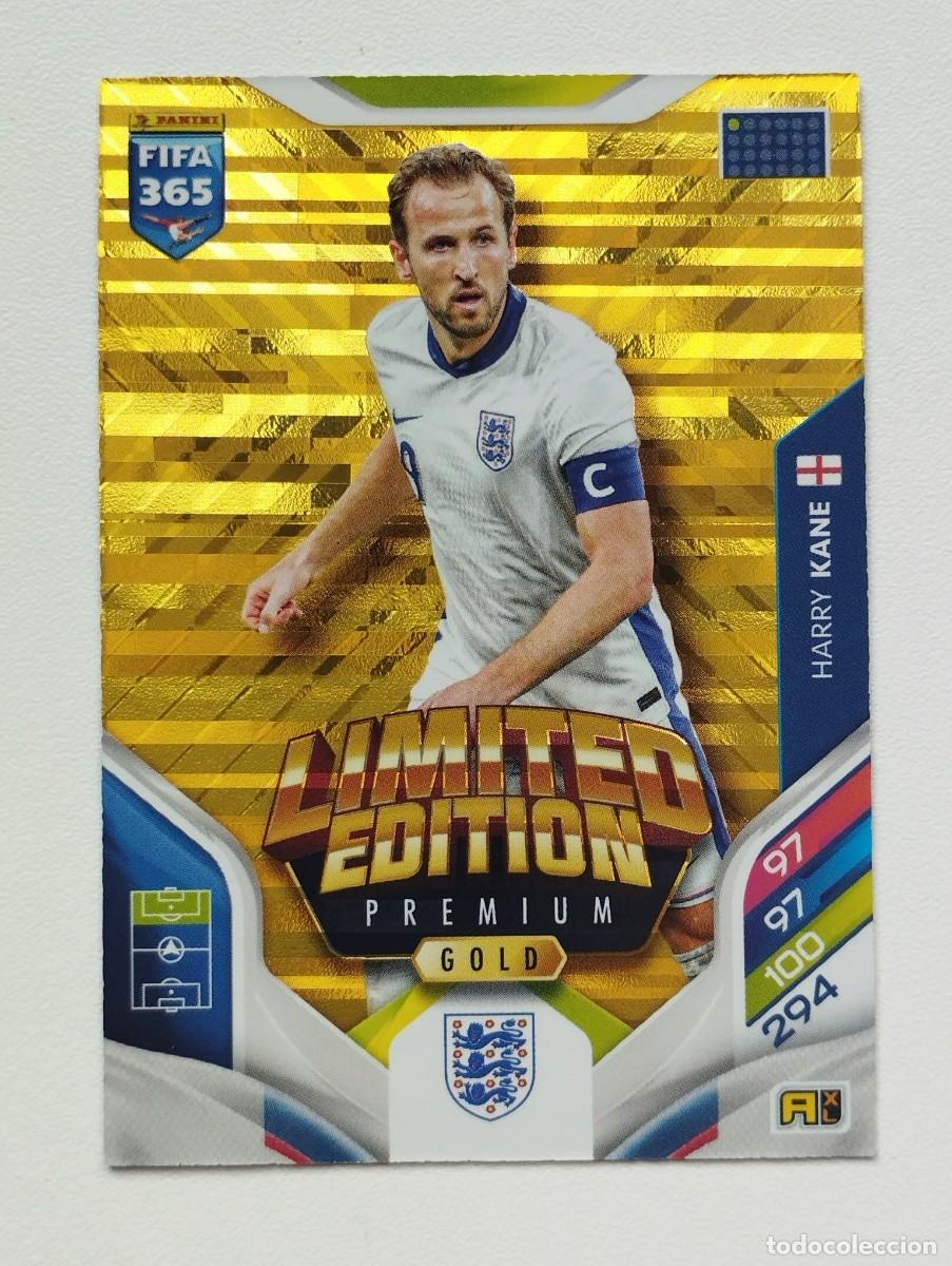 Cromos de F&uacute;tbol: CROMO CARD ADRENALYN FIFA 365 2025 2026 25 26 PREMIUM GOLD LIMITED EDITION HARRY KANE INGLATERRA