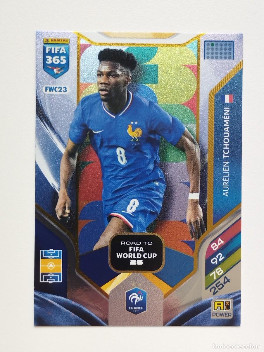 Cromos de F&uacute;tbol: CROMO CARD PANINI ADRENALYN FIFA 365 2025 2026 25 26 ROAD TO WORLD CUP FRANCIA FWC23 TCHOUAMENI